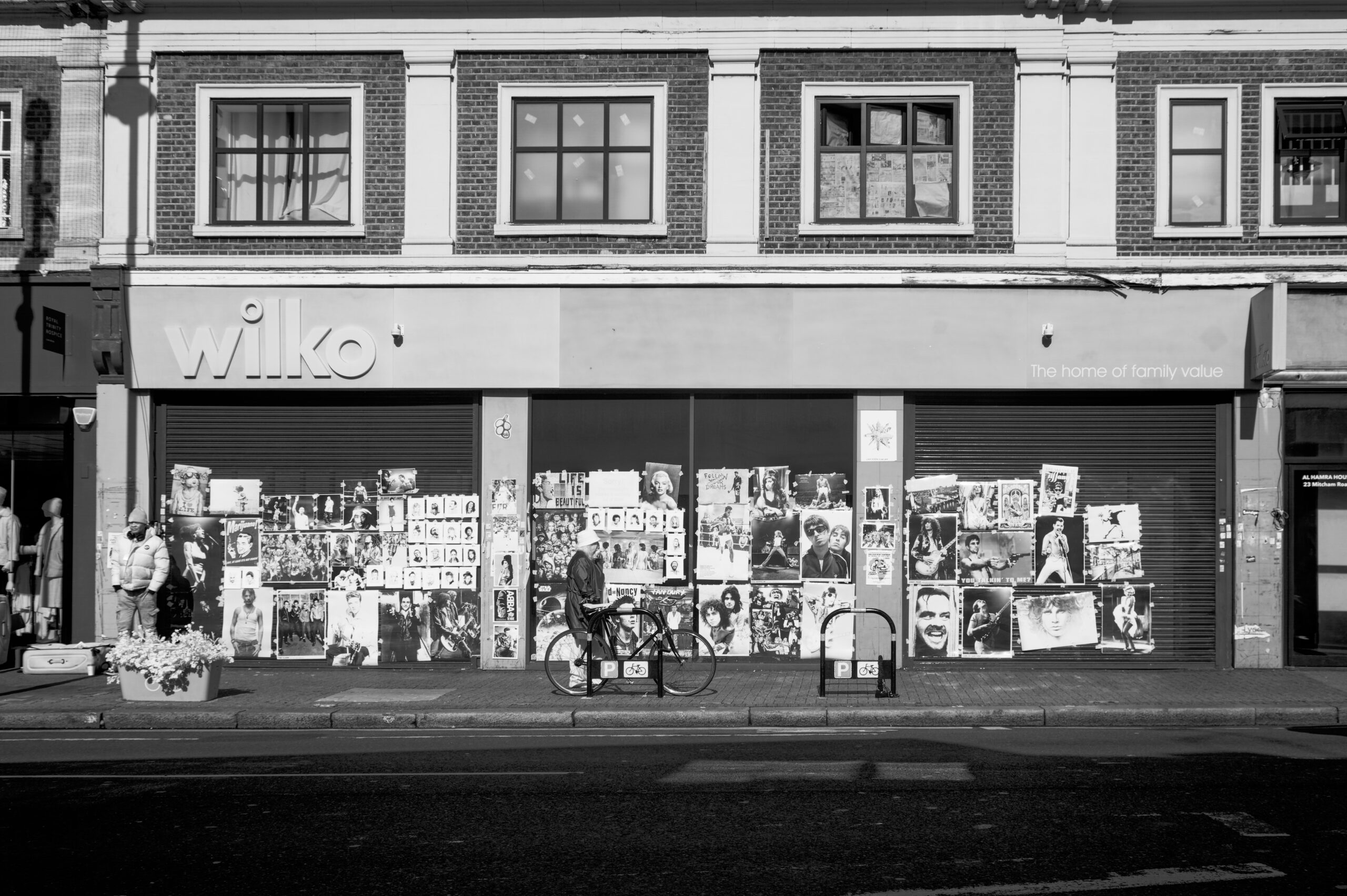 Street poster seller